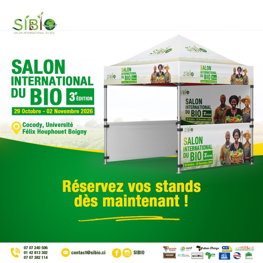 SIBIO 26 — réservez vos stands (affiche tente)