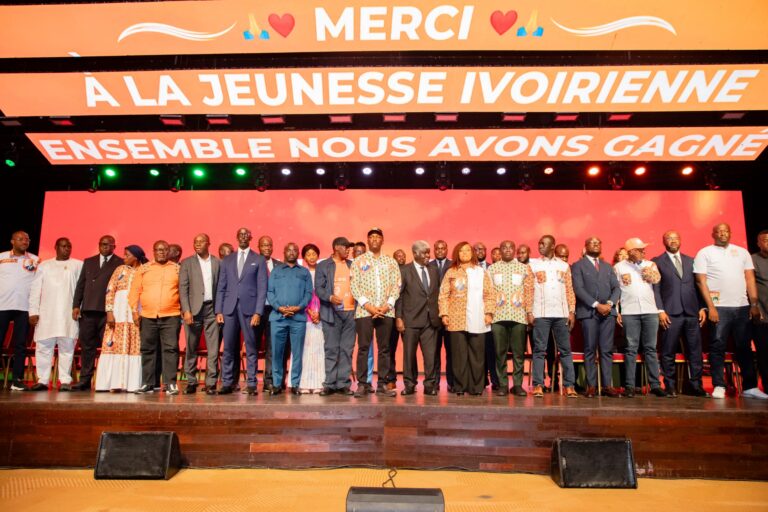 La jeunesse du RHDP honorée pour son rôle décisif dans la victoire du président Ouattara